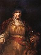 Rembrandt van rijn Self-Portrait oil painting artist